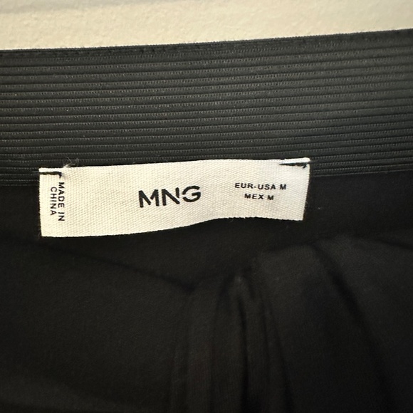 Mango (MNG) Crepe Twist Knot Front Midi Skirt – Black – Size M - Picture 5 of 5